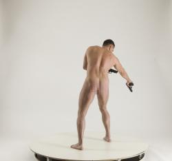 MICHAEL NAKED MAN DIFFERENT POSES WITH GUNS 2